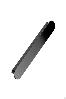 Tirador alargado para muebles Miro 160, metal, níquel negro