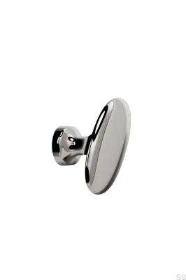 Pomo para muebles T-Bar Baron 60 de metal niquelado
