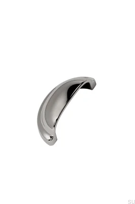 Tirador para muebles Baron 64, de metal niquelado