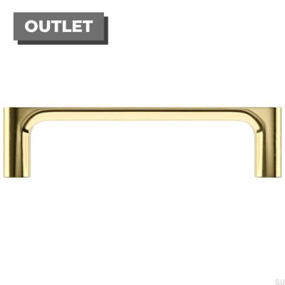 Tirador para mueble alargado TS 1 128 Latón pulido (2 piezas)