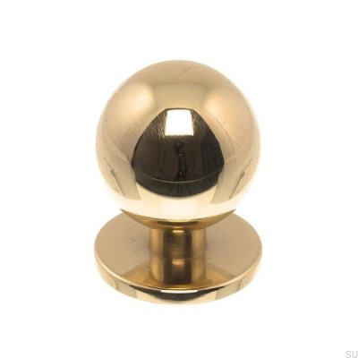 Pomo para mueble 1349 25 Oro Pulido, Lacado