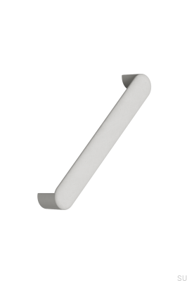 Tirador oblongo de plástico Volumi OceanIX 160 para muebles, color grisáceo