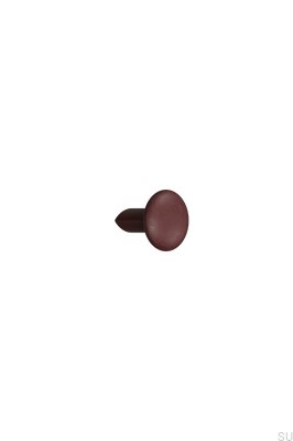 Pomo de plástico Volumi OceanIX 16 para muebles, color burdeos mate