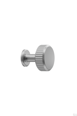 Pomo redondo de metal plateado para muebles Villa 30