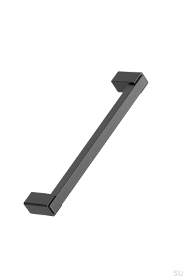 Tirador largo para muebles Segmento 160 Madera Roble Negro mate