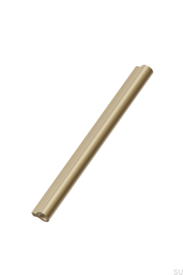Tirador alargado para muebles Lucente 1088, aluminio, oro mate