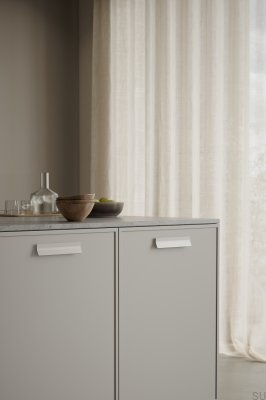 Tirador alargado para muebles Leaf 160 Metal Beige