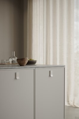Tirador alargado para muebles Leaf 32 Metal Beige