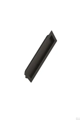 Tirador para mueble empotrado Inn 192, metal, negro mate