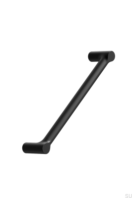 Tirador alargado para muebles Filo 160, metal, negro mate