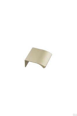 Tirador para muebles Edge Straight 40 de aluminio cepillado dorado