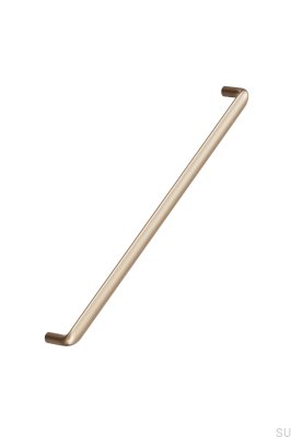 Manija alargada para muebles Cobra 320, metal cepillado dorado