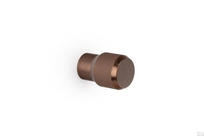 Perilla para muebles Brooklyn 20 de aluminio marrón cepillado