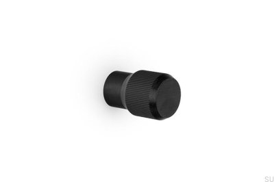 Perilla para muebles Brooklyn 20 de aluminio negro cepillado