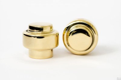 Pomo para mueble Colgador de pared Hip 30 Latón Pulido Sin lacar