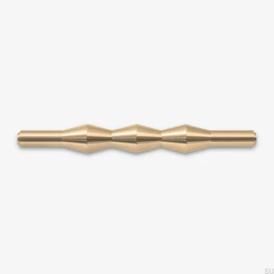 Tirador para mueble oblongo Vilde 160, latón cepillado, sin barnizar