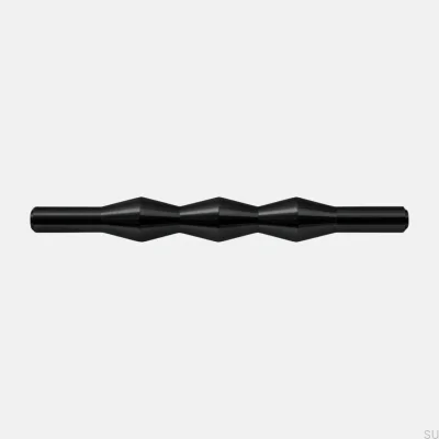 Tirador alargado para mueble Vilde 160, aluminio negro cepillado