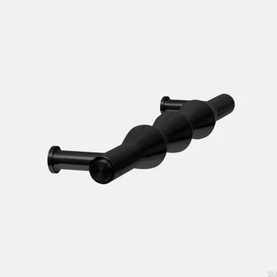 Tirador alargado para mueble Vilde 160, aluminio negro cepillado