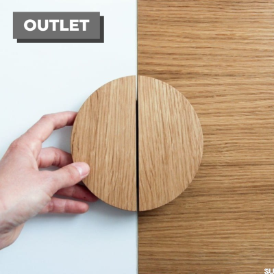 Tirador para mueble Basic 130 Madera Roble Aceite Suave Incoloro Semimate