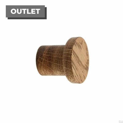 Colgador de pared de madera de roble básico - Tinte de aceite