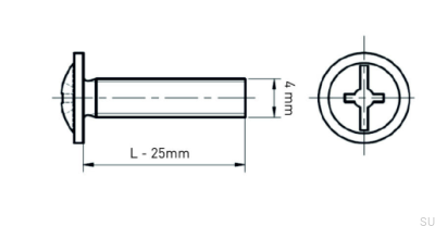 tornillo M4x25