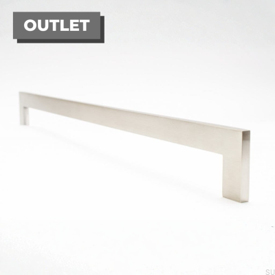 Manija para mueble Clean Cut 432 Acero cepillado plateado