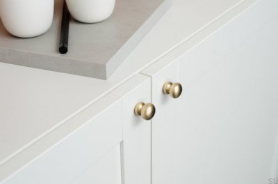 Tirador para muebles Bubble 20 de latón cepillado