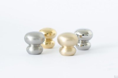 Tirador para muebles Bubble 20, acero inoxidable pulido