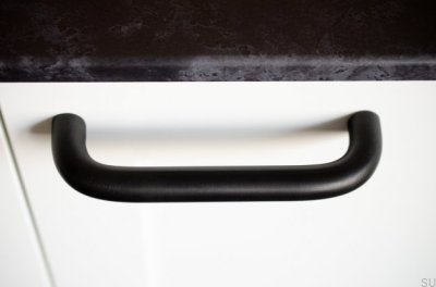 Mango alargado para muebles Grip 143 de latón negro