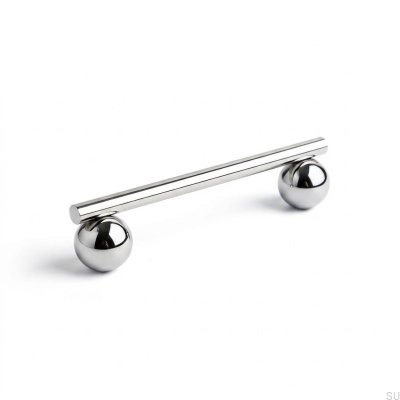 Tirador para mueble Marbelo 04 M de latón cromado plateado