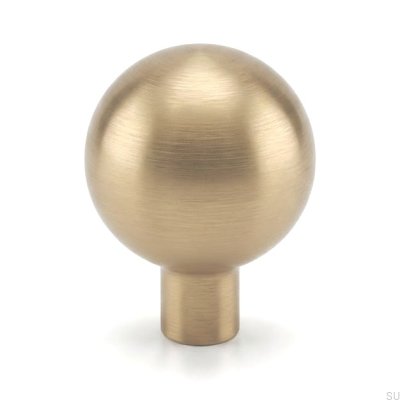 Pomo para mueble Marbelo 40, sin barnizar, latón cepillado