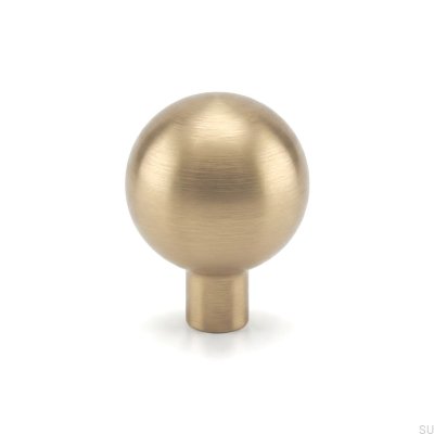 Pomo para mueble Marbelo 30, sin barnizar, latón cepillado