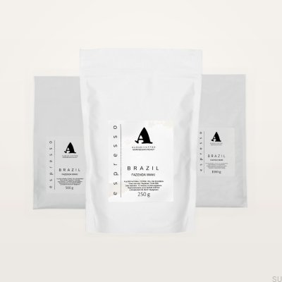 Café espresso natural Miaki de Brasil, 250 granos
