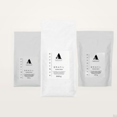 Café espresso natural Miaki de Brasil, 1000 granos