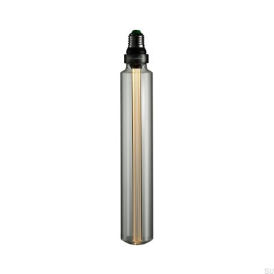 Bombilla LED tubular E27 de 2W con acabado cristalino y función de regulación de intensidad.