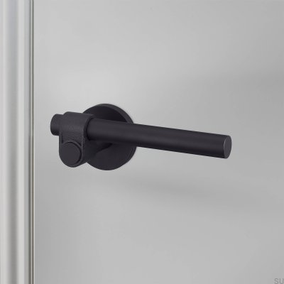 Manija de puerta negra para soldador, fabricada en acero fundido 38.