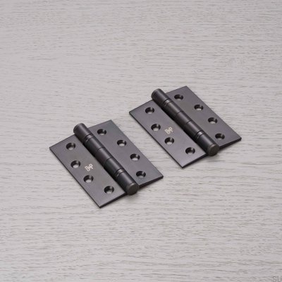 Bisagras para puertas de 102 x 76 x 3 mm, latón bronce quemado (juego de 2)