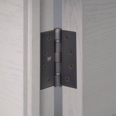 Bisagras para puertas de 102 x 76 x 3 mm, latón bronce quemado (juego de 2)
