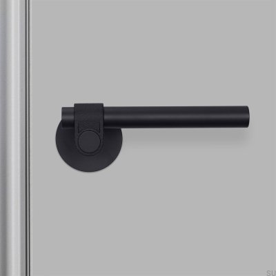 Manija de puerta negra para soldador, fabricada en acero fundido 38.