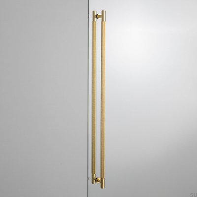 Tirador alargado de latón de doble cara Cross 724 para muebles.