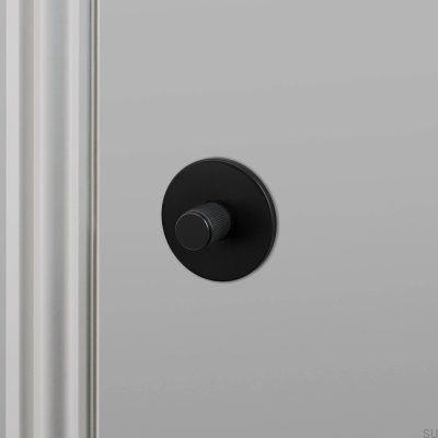 Cerradura de pomo lineal de acero negro para soldadores