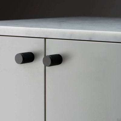 Tirador para muebles Cross 20, acero, negro (juego de 2)