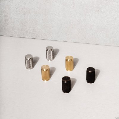 Tirador para muebles Cross 20, acero, negro (juego de 2)