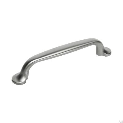 Tirador para mueble alargado 7032 96 Plata cepillado (aspecto inox)