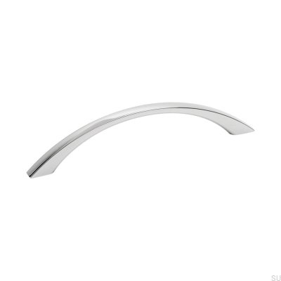 Tirador para mueble rectangular Sun 128 Cromo pulido