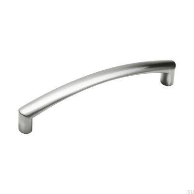 Tirador para mueble Arild 128, plateado (aspecto inox)