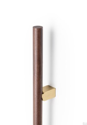 Kumo Wood Big One 448 Madera de nogal con detalles dorados cepillados