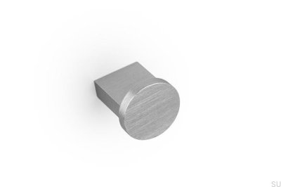 Tirador de aluminio Nexx 25 para muebles, acabado plateado cepillado.
