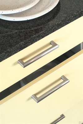 Tirador para mueble alargado 1406128 Acero pulido