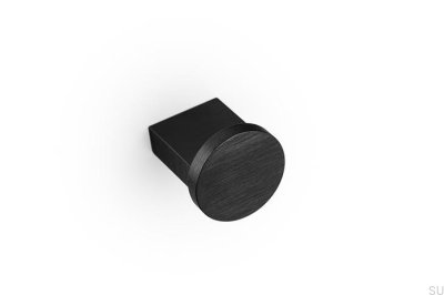 Tirador para muebles Nexx 25 de aluminio, negro cepillado